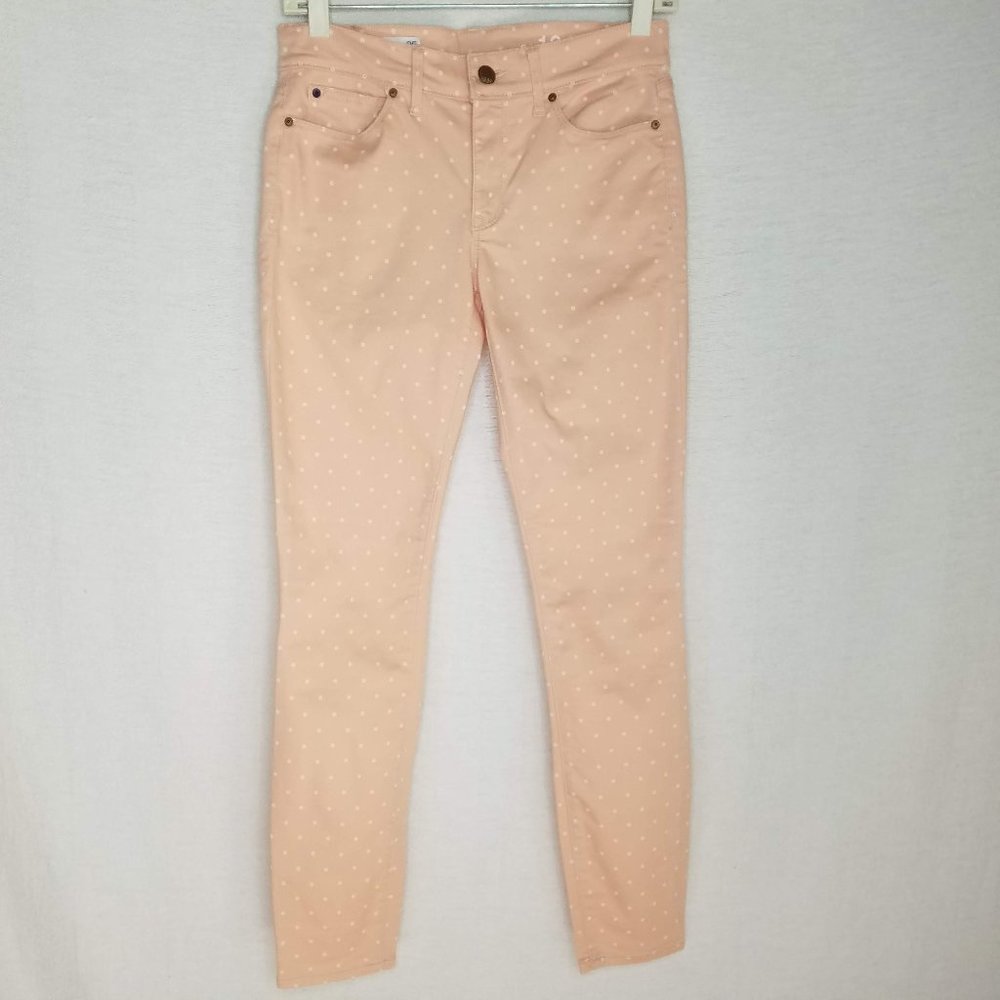Gap 1969 Legging Jeans Pale‎ Peach Polka Dot